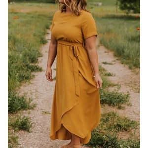 ROOLEE Taylor Jane Wrap Maxi in Mustard